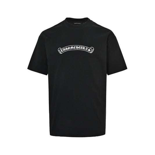 Chrome Hearts/Chrome Heart Leather Label Cross Short Sleeves