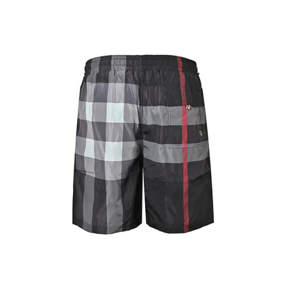 Burberry plaid men's beach casual shorts