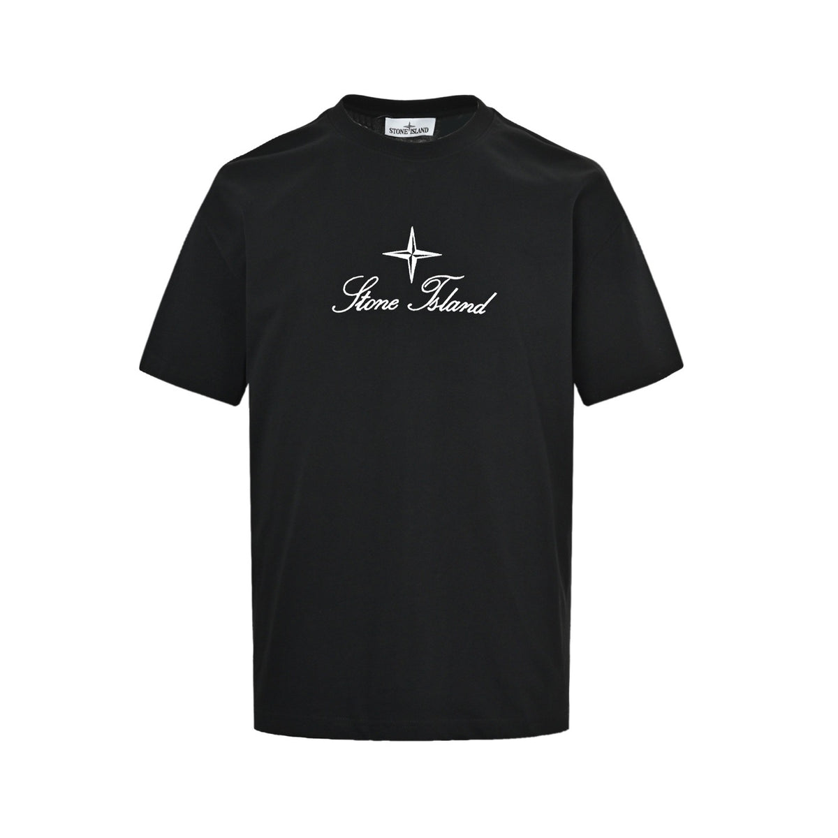 Stone Island 26ss embroidered logo letter short sleeves