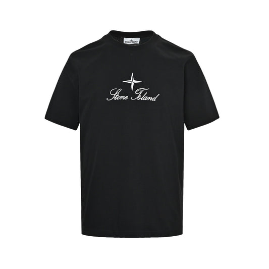 Stone Island 26ss embroidered logo letter short sleeves