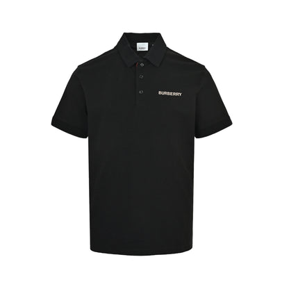 Burberry Polo short sleeves with letter embroidery on the chest