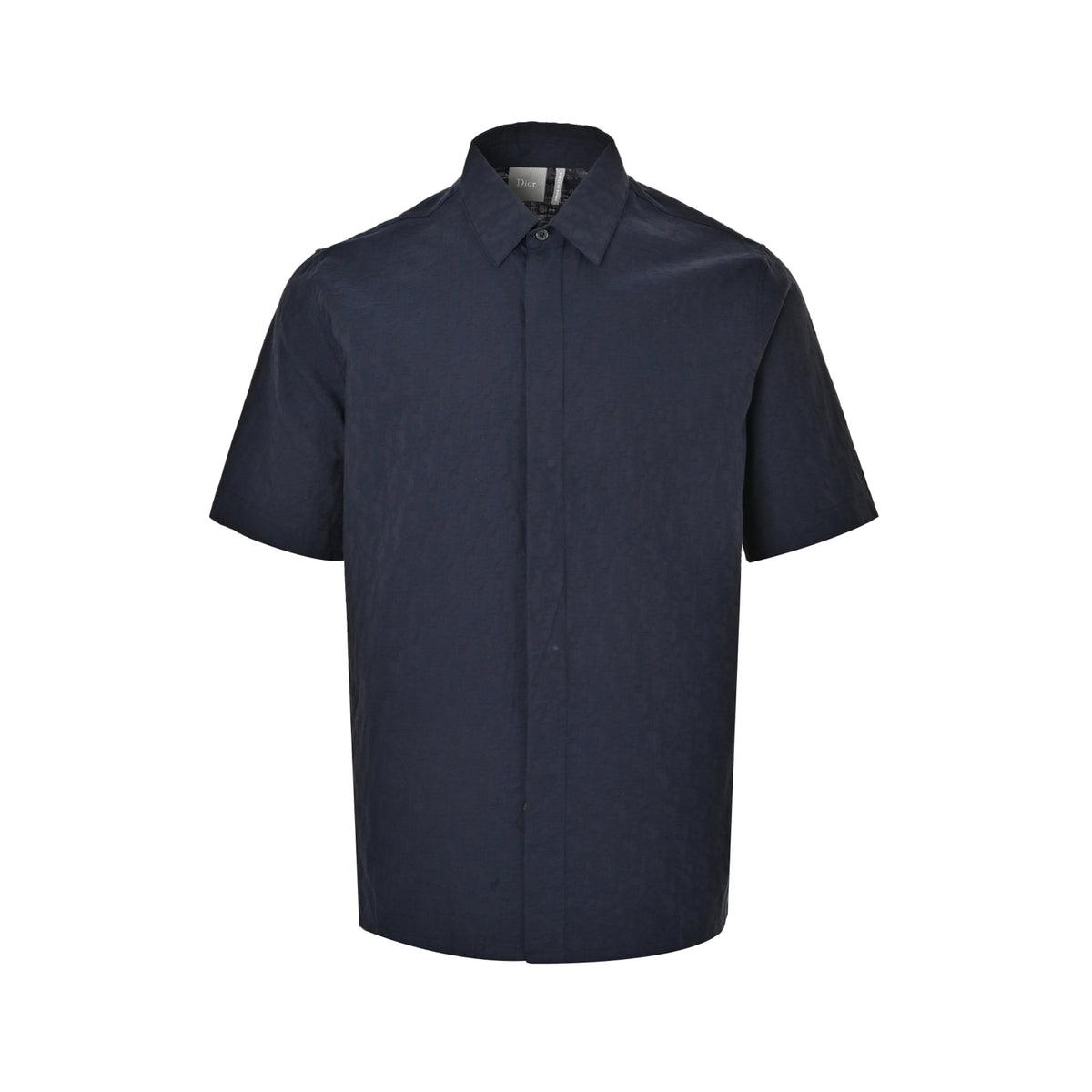 Dior 26ss dark pattern jacquard short-sleeved shirt