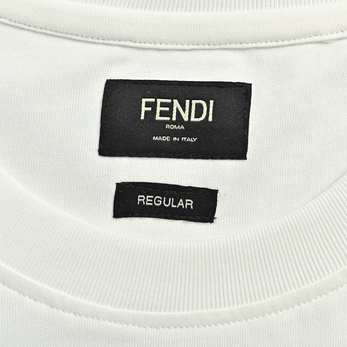Fendi floral appliqué embroidered short sleeves