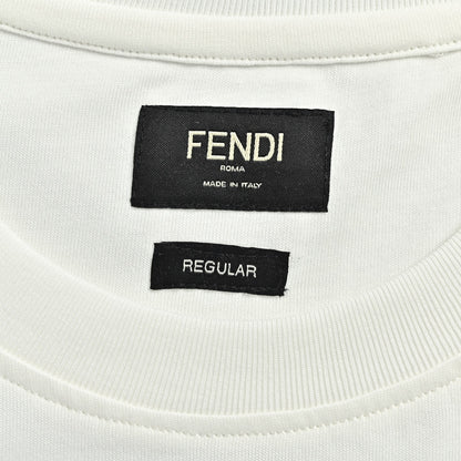 Fendi floral appliqué embroidered short sleeves