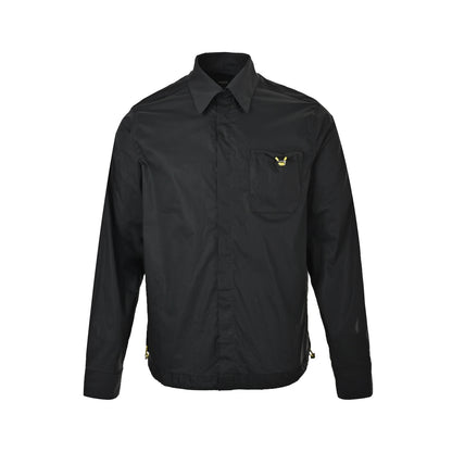 Fendi drawstring bag poplin long-sleeved shirt
