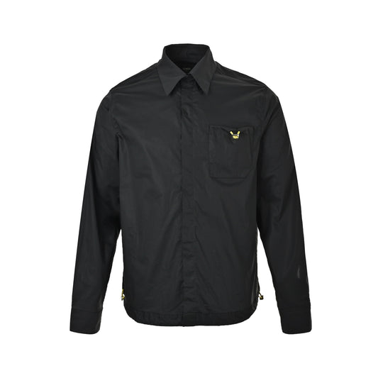 Fendi drawstring bag poplin long-sleeved shirt
