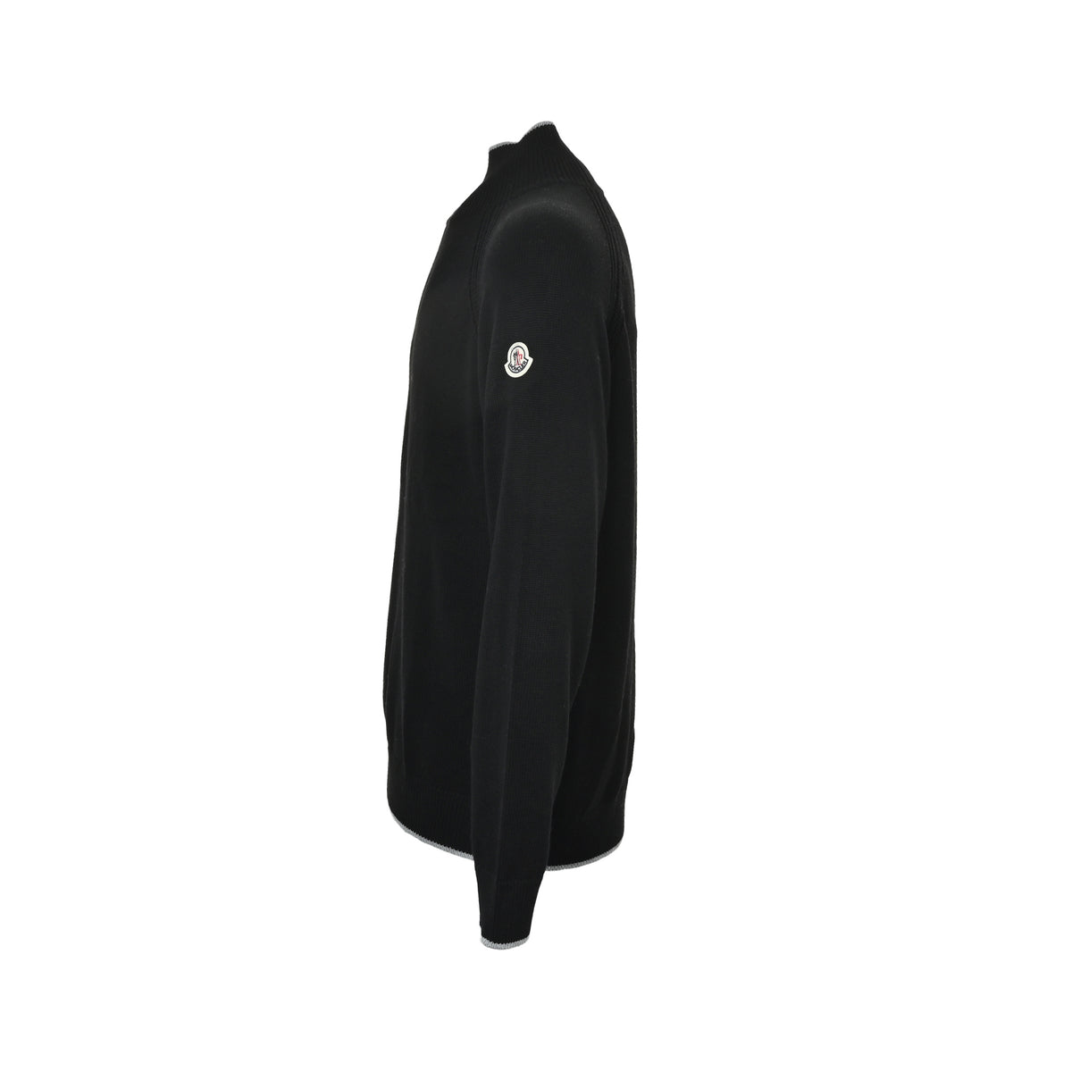 Moncler/Mask logo turtleneck long-sleeved sweater