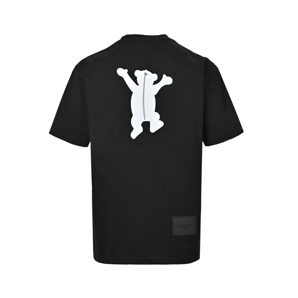 We11 Done double-sided bear flocked printed short sleeves