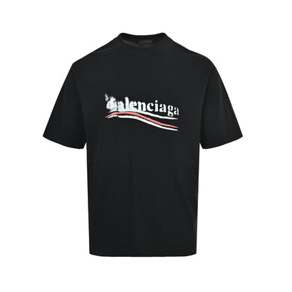 Balenciaga blurred cola print short sleeves