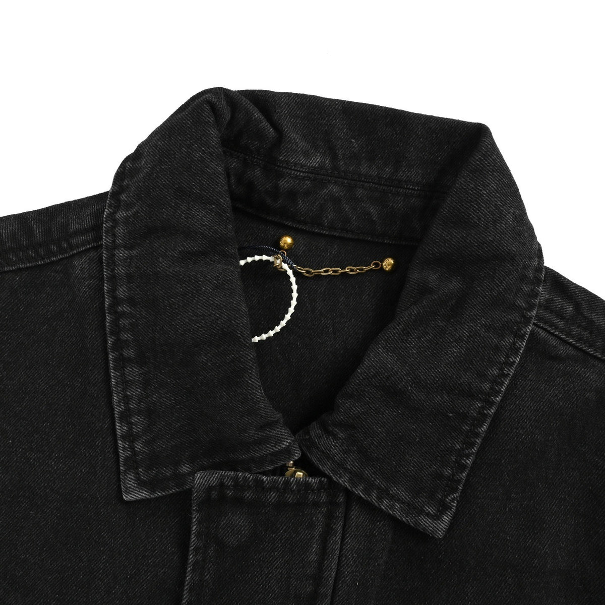 Louis Vuitton presbyopic embossed washed denim jacket