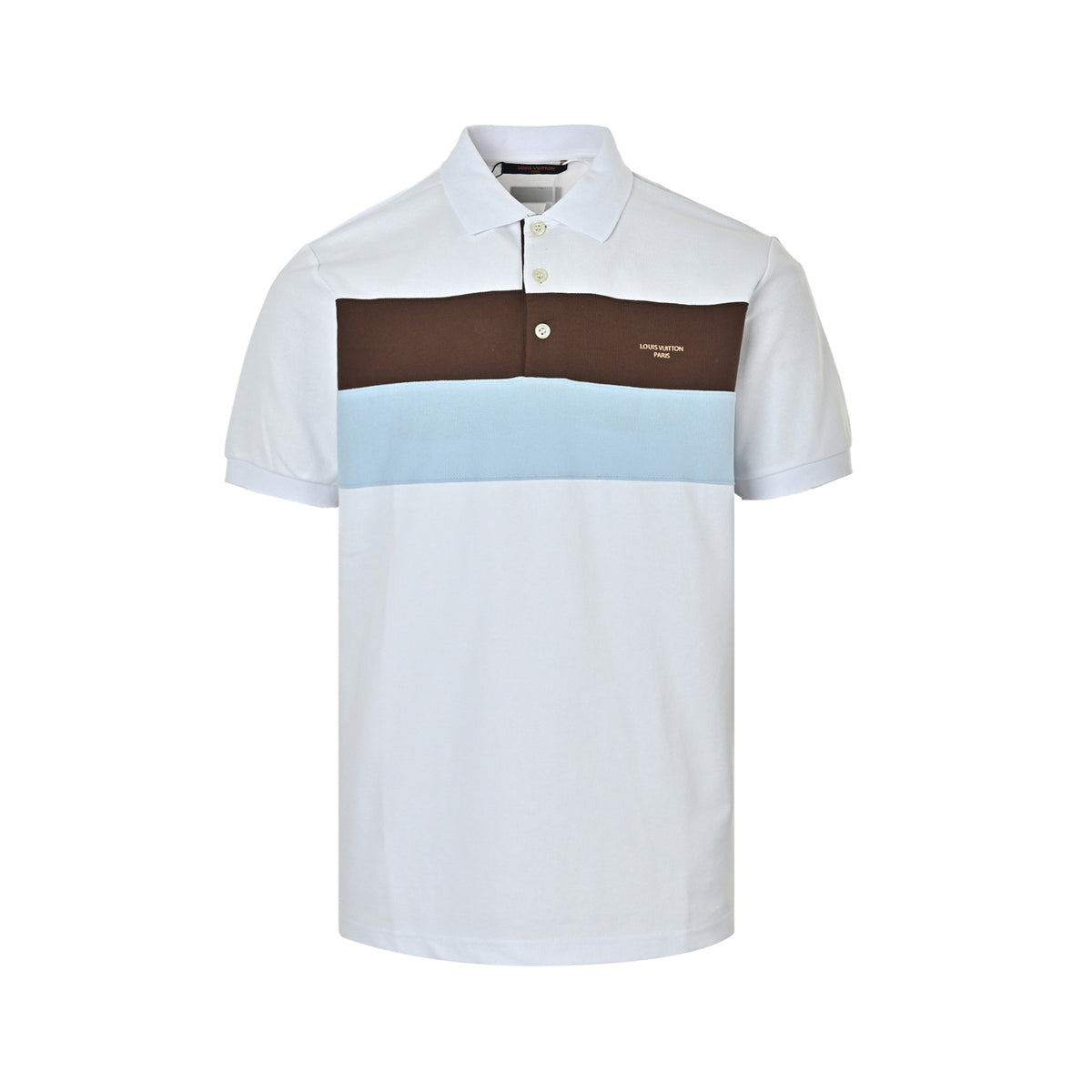 Louis Vuitton 26ss contrast striped Polo short sleeves