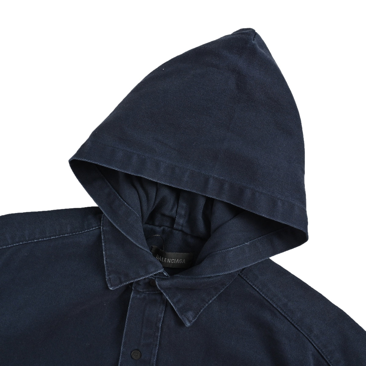 Balenciaga deconstructed hooded denim jacket