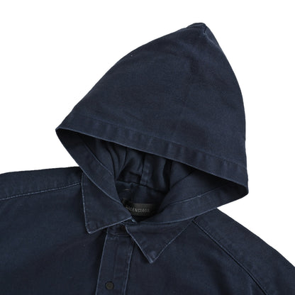 Balenciaga deconstructed hooded denim jacket