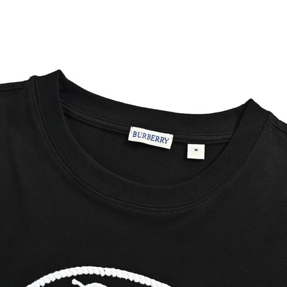 Burberry Oval Horse Knight Embroidered Short Sleeve