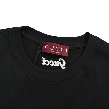 Gucci classic embroidered letter logo short sleeves
