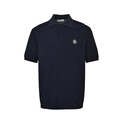Stone Island logo embroidered Polo short sleeves