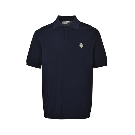 Stone Island logo embroidered Polo short sleeves