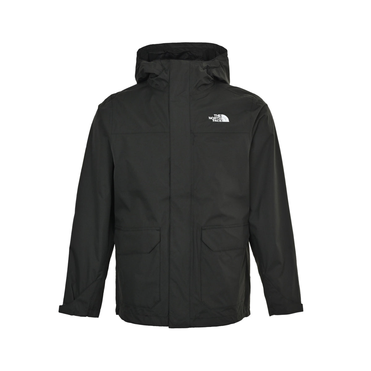 The North Face/North Face embroidered logo hooded jacket