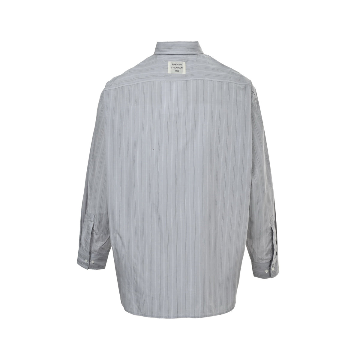 Acne Studios label striped long-sleeved shirt