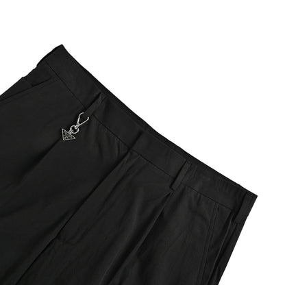 Prada triangle key ring trousers