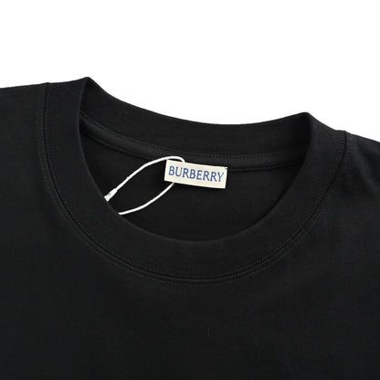 Burberry 25ss chest gold label war horse embroidered short sleeves