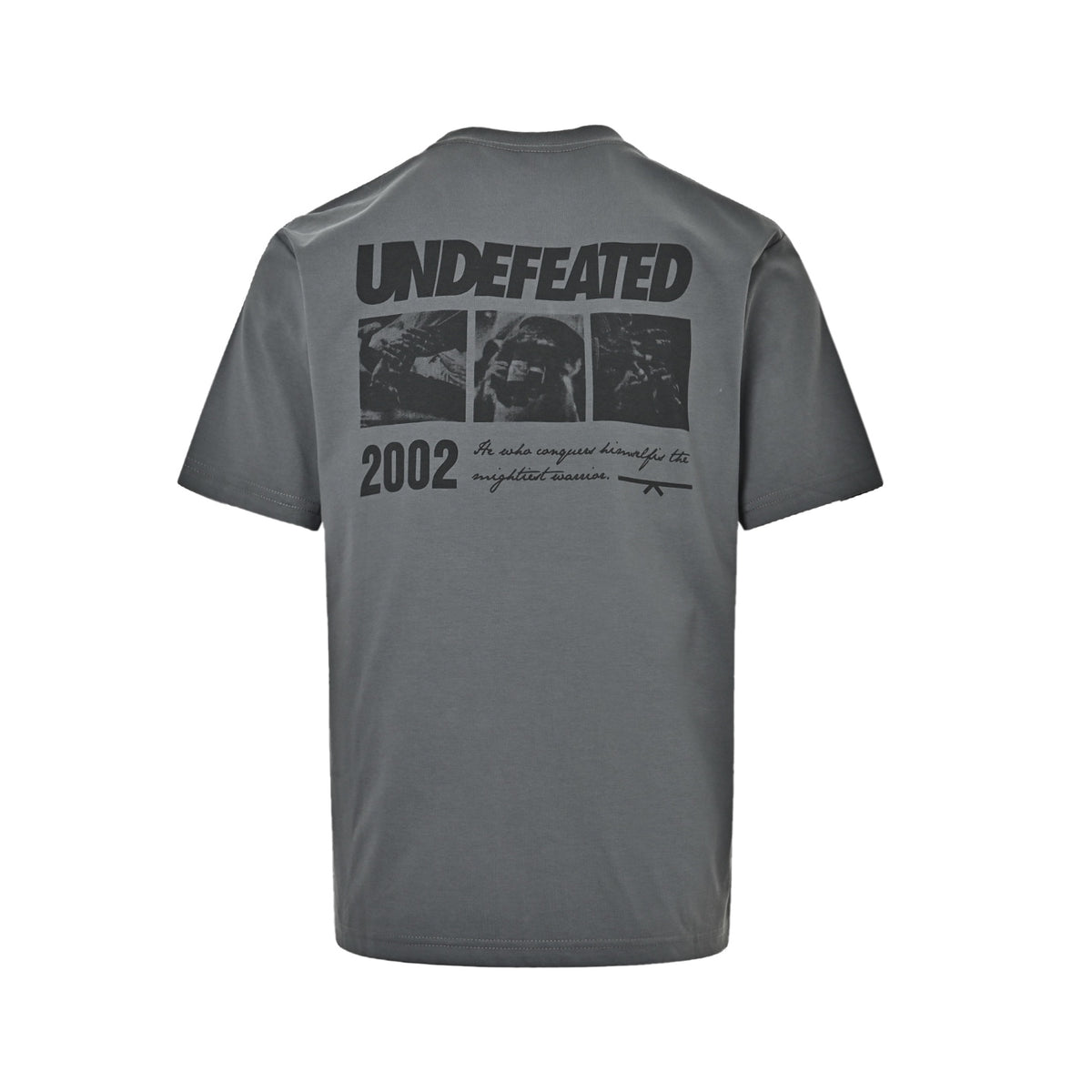 UNDEFEATED five stripes fist printed short sleeves on the back
