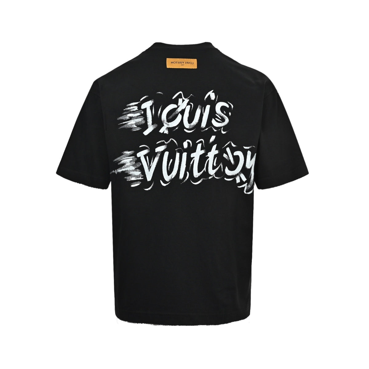 Louis Vuitton hand-painted graffiti letter printed short sleeves