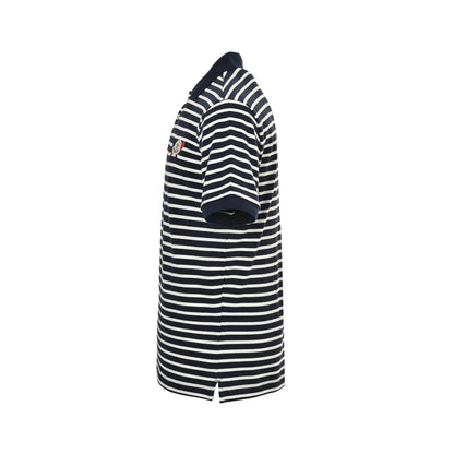 Moncler/muzzle 25ss tennis racket embroidered striped knitted Polo