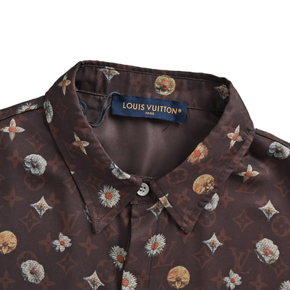 Louis Vuitton 26ss presbyopia daisy all-print suit short-sleeved shirt