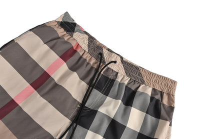 Burberry 22ss large plaid beach shorts