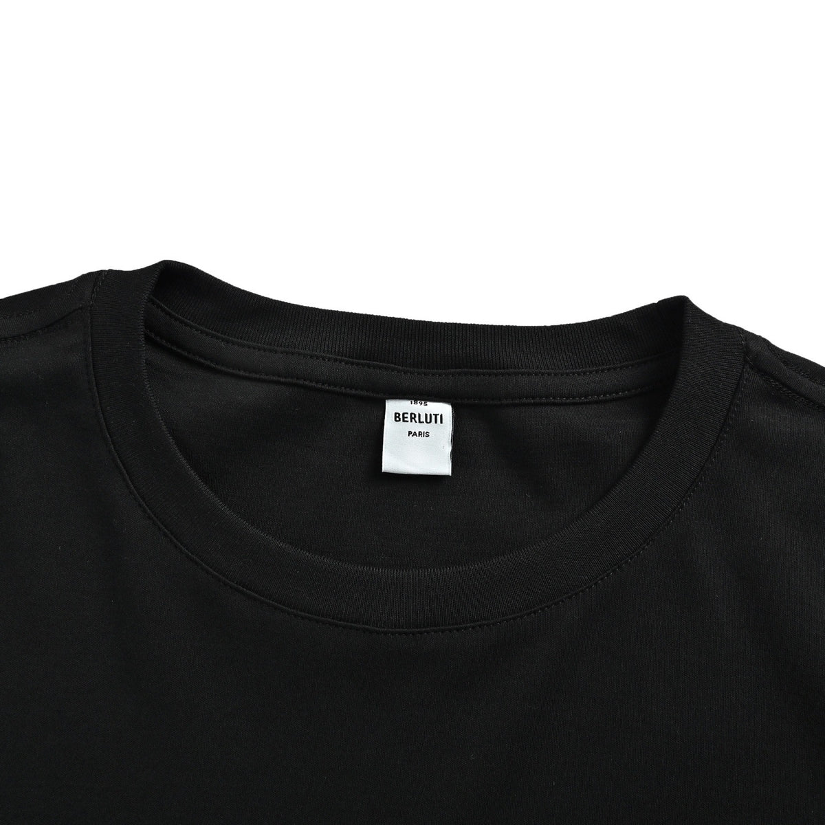 Berluti leather label crew neck short sleeves