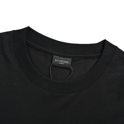Balenciaga classic front and back letter embroidered short sleeves