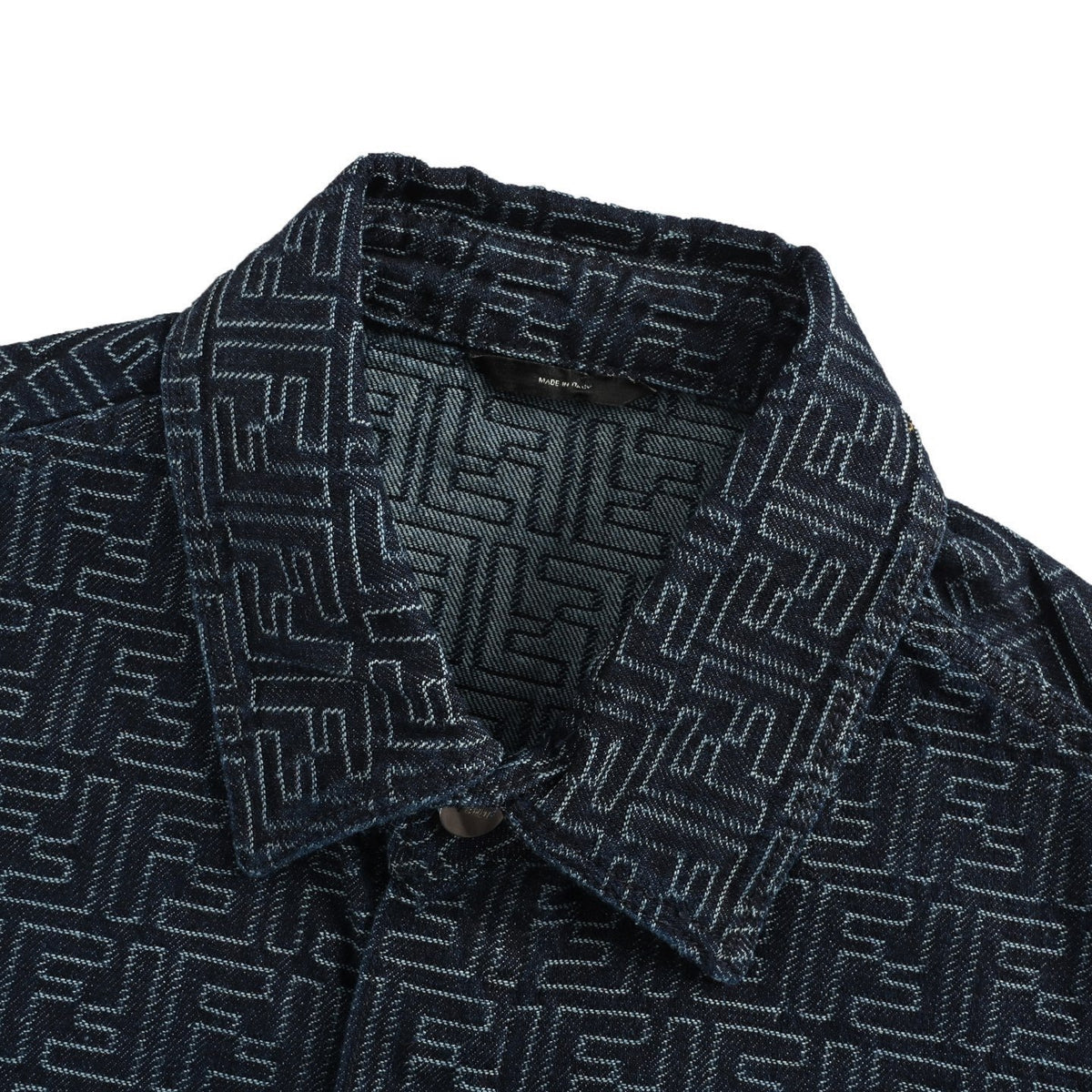 Fendi 25Fw full-frame FF jacquard denim jacket