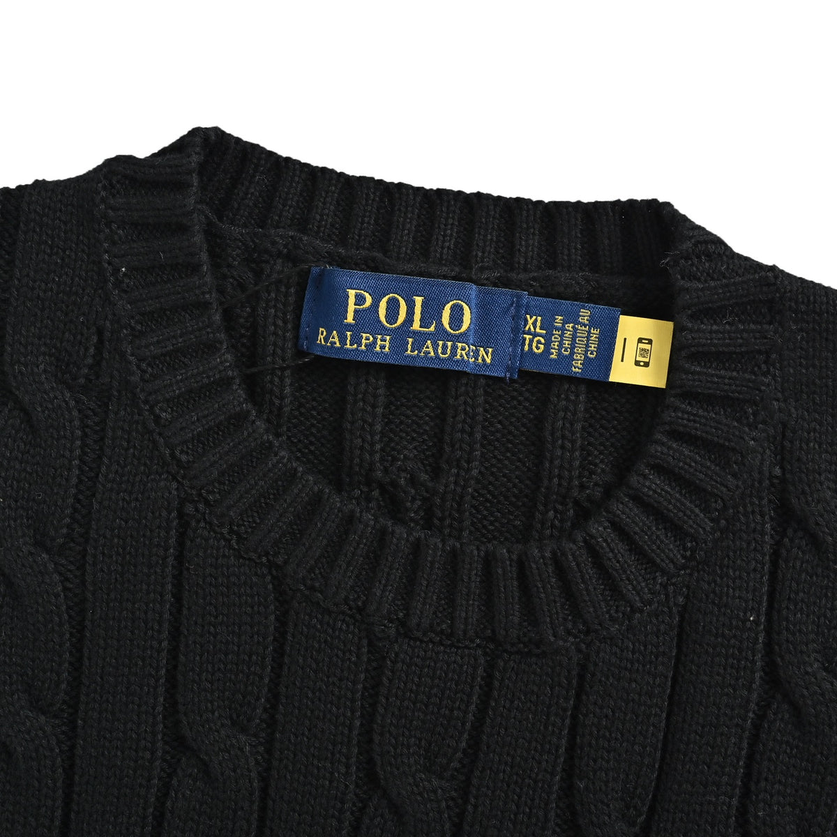 RalphLauren/Ralph Lauren pocket pony embroidered cable knit short sleeves