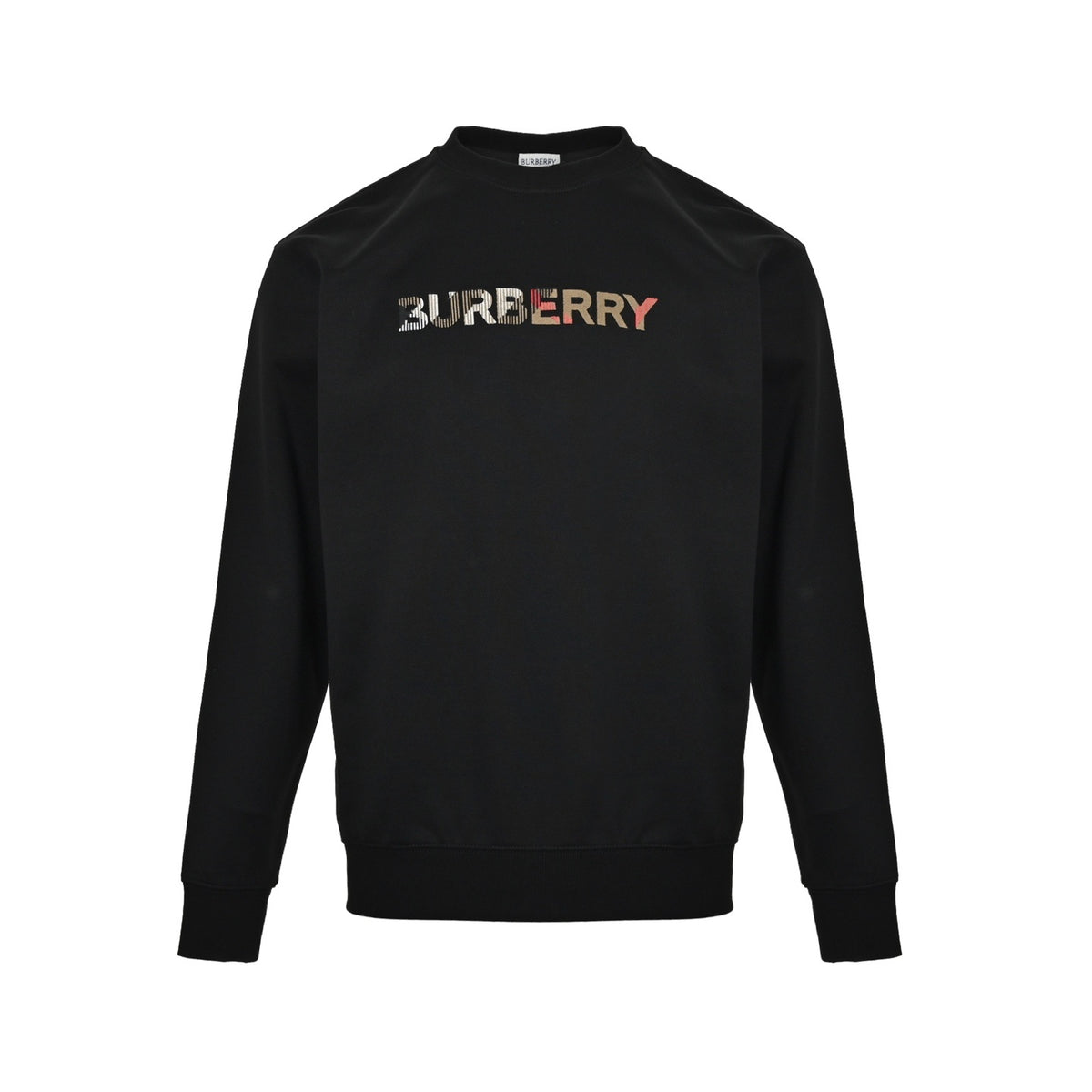 Burberry eight-color letter embroidered round neck sweatshirt