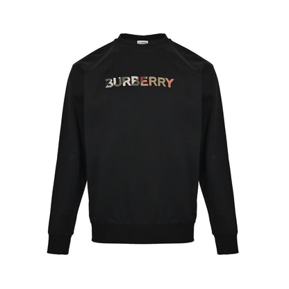 Burberry eight-color letter embroidered round neck sweatshirt