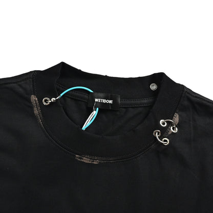 We11 Done Punk Rock Metal Perforated Short Sleeve
