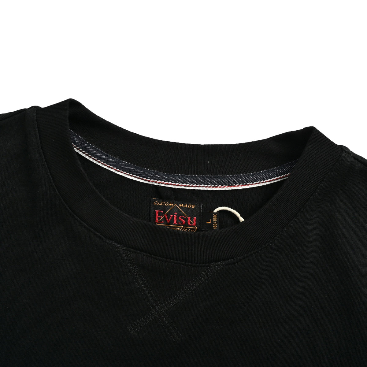 Evisu/福神 Big M printed short sleeves with brush on the back