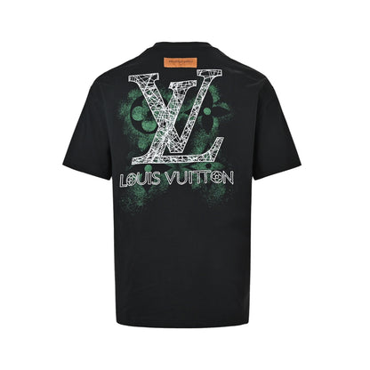 Louis Vuitton inkjet presbyopic line logo embroidered short sleeves