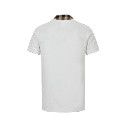 Burberry 24ss plaid collar Polo short sleeves