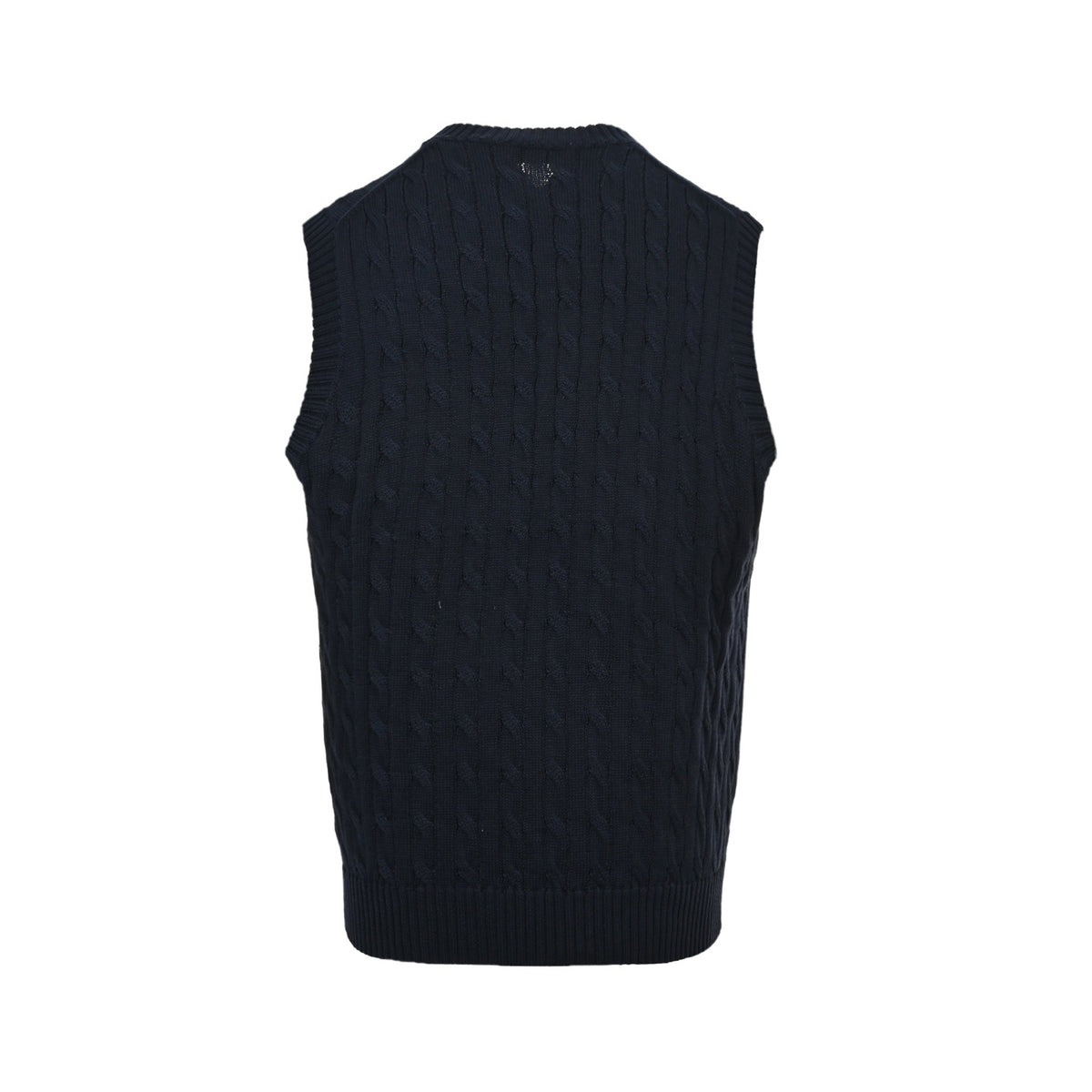 Ralph Lauren horse logo embroidered cable knit vest