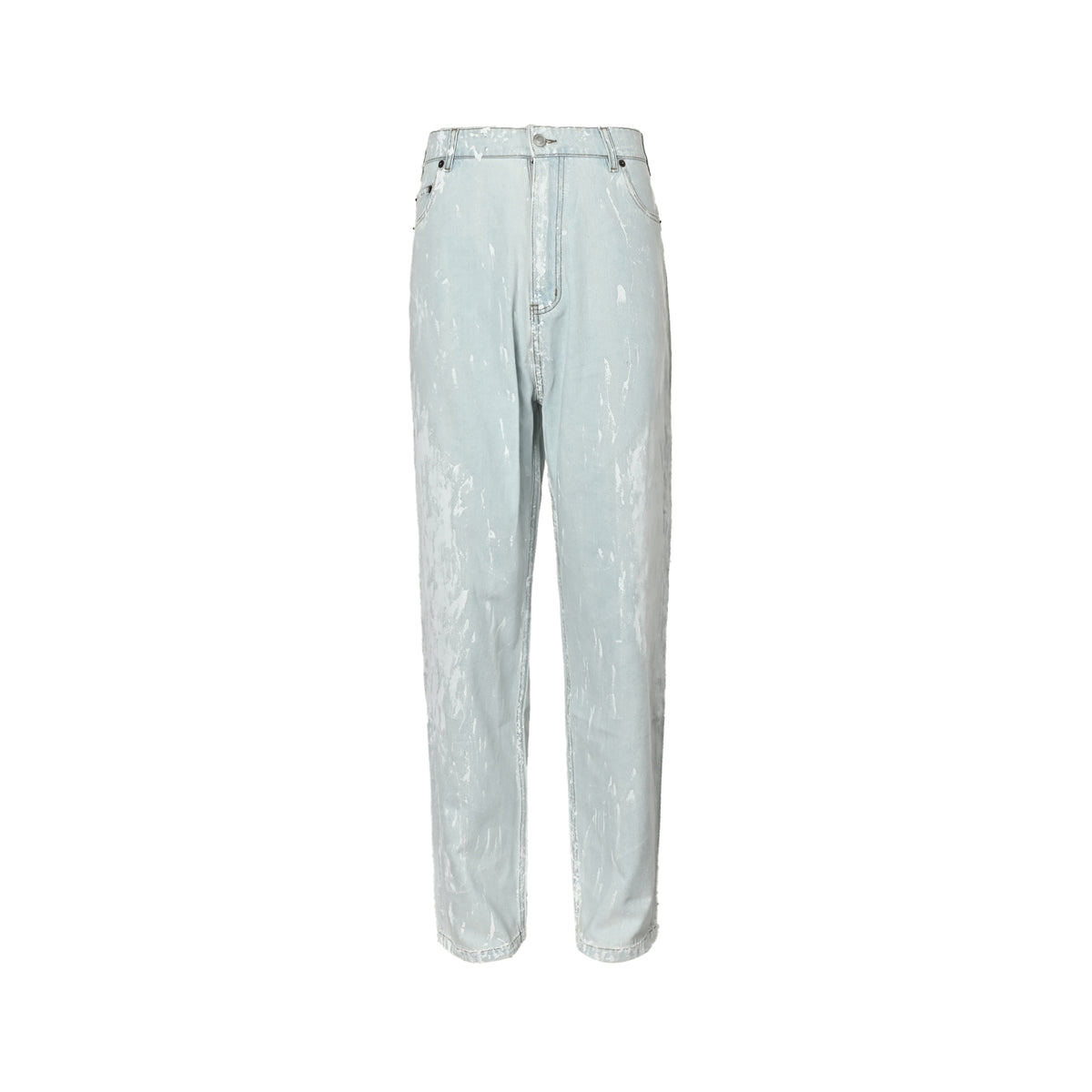 Maison Margiela 26ss paint splatter effect five-pocket straight jeans