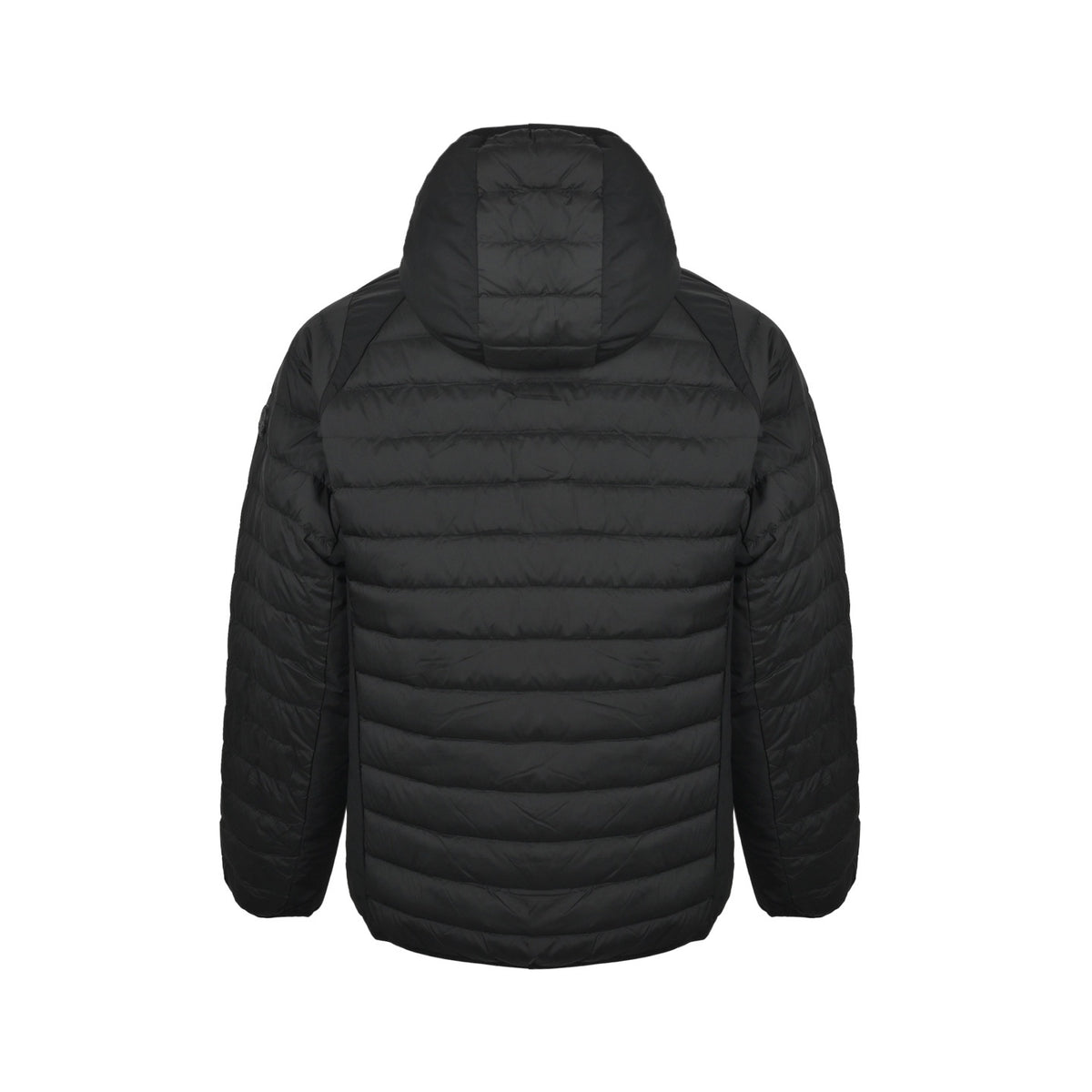 Moncler/Mask 25Fw black label rib stitching hooded lightweight down jacket