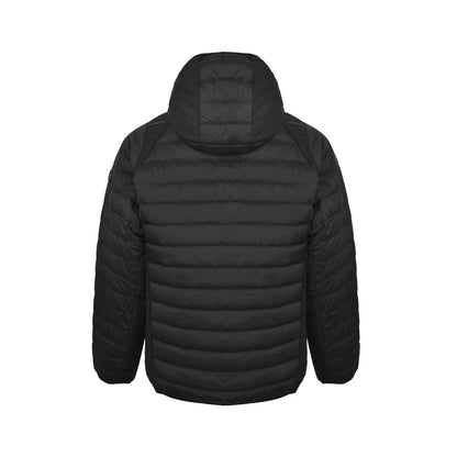 Moncler/Mask 25Fw black label rib stitching hooded lightweight down jacket