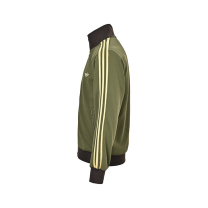 Adidas clover embroidered retro stand collar jacket