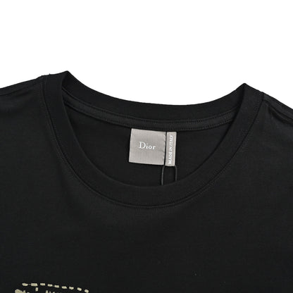 Dior 26ss tatami letter logo embroidered short sleeves