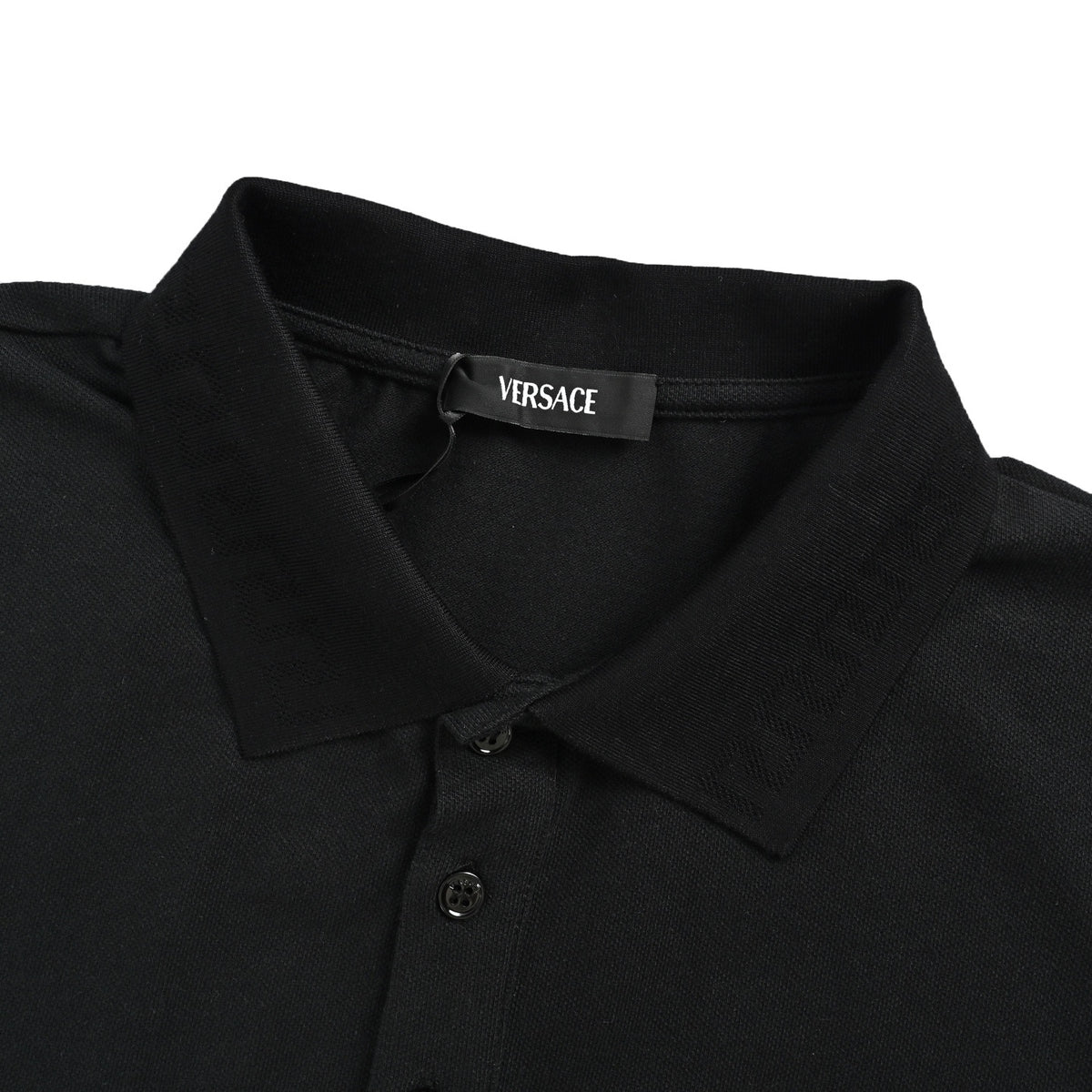 VERSACE Medusa three-color gold label embroidered Polo short sleeves