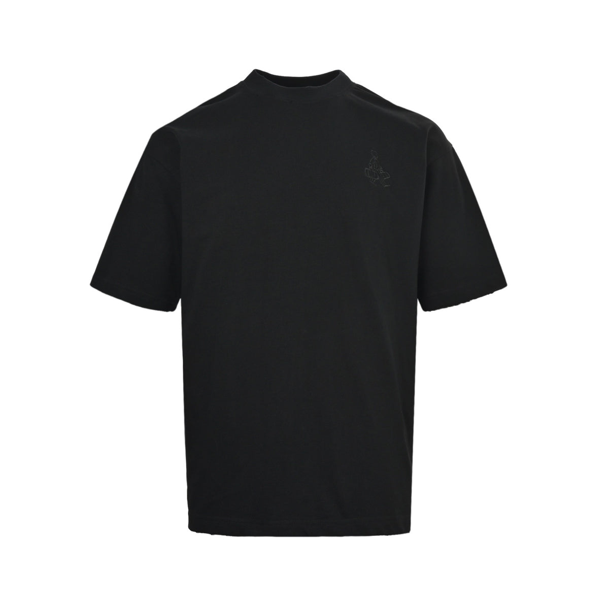 Prada 26ss villain embroidered patch letters washed short sleeves