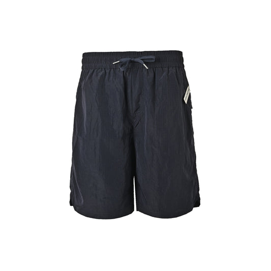 Balenciaga metal patch logo letter embroidered shorts
