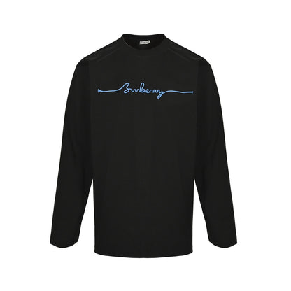 Burberry 25Fw long-sleeved T-shirt with signature logo embroidery on the chest